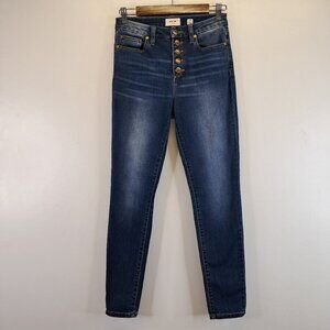 Miss Me Exposed Button Fly High Rise Skinny Jeans Size 27